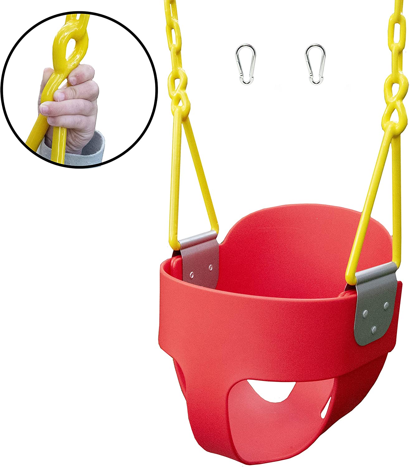 Squirrel Products High Back Full Bucket Toddler Swing Seat