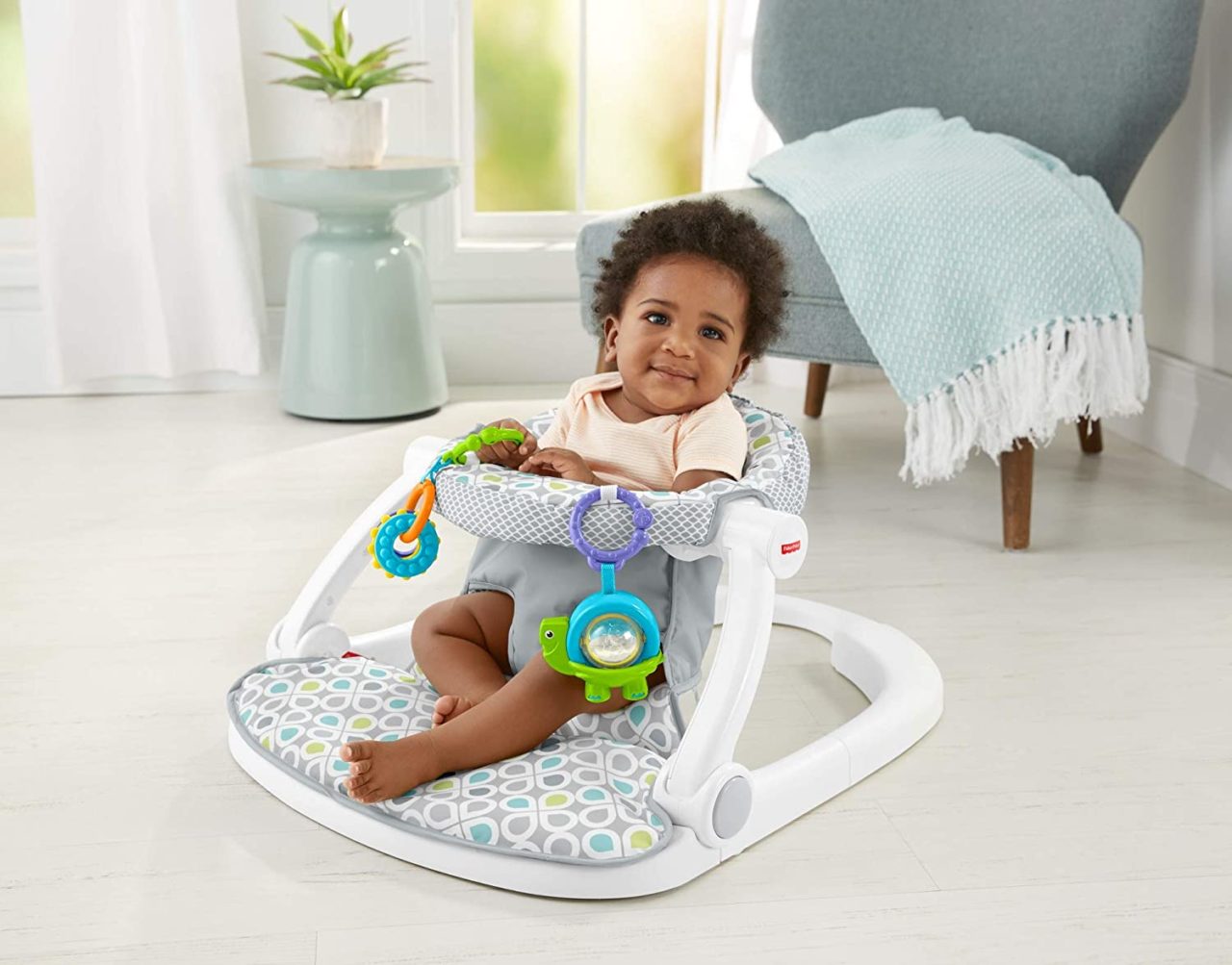 Best Baby Seats Chairs To Help Baby Sit Up New Parent Advice   Fisher Price Floor Seat Sit Me Up 1280x1003 