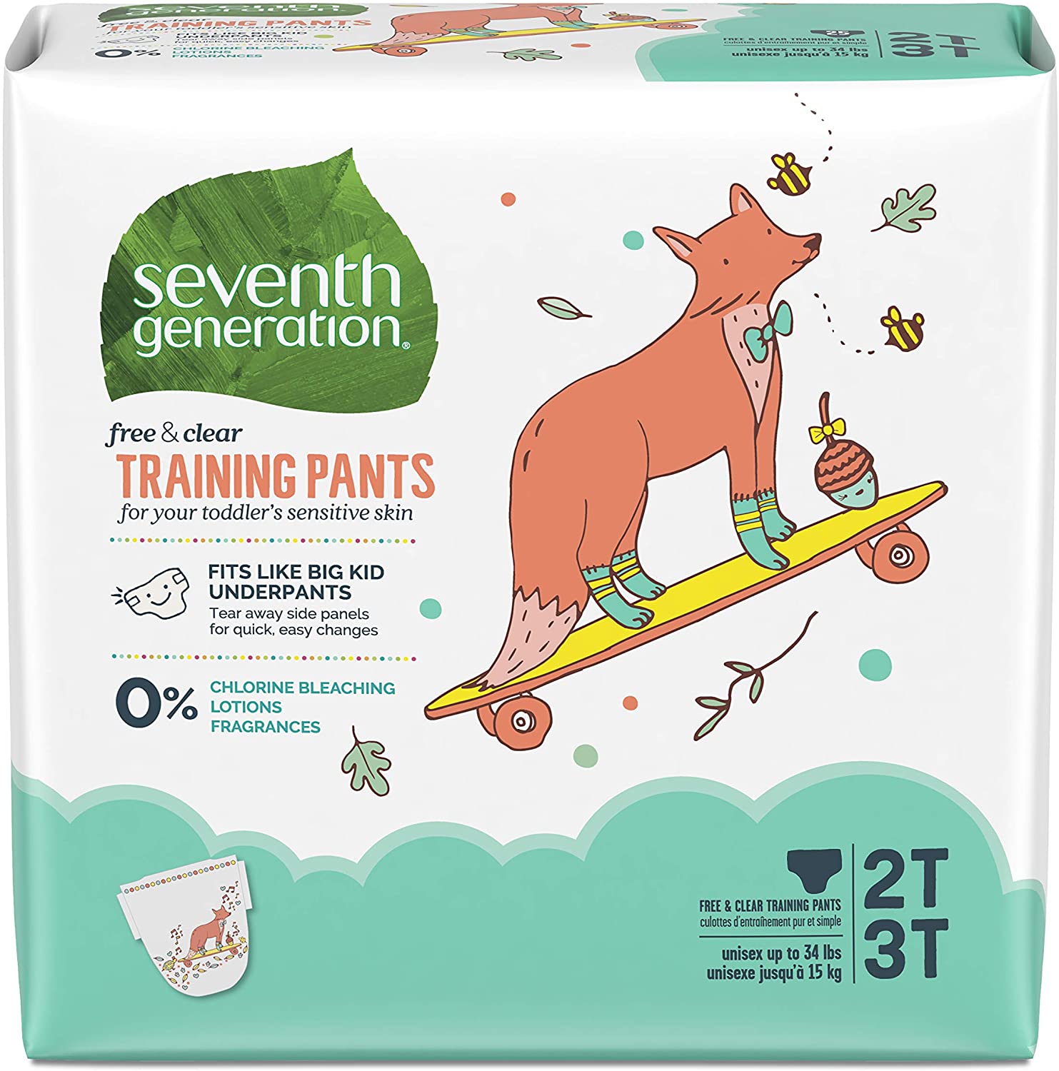 Seventh Generation Free and Clear Potty Training Pants