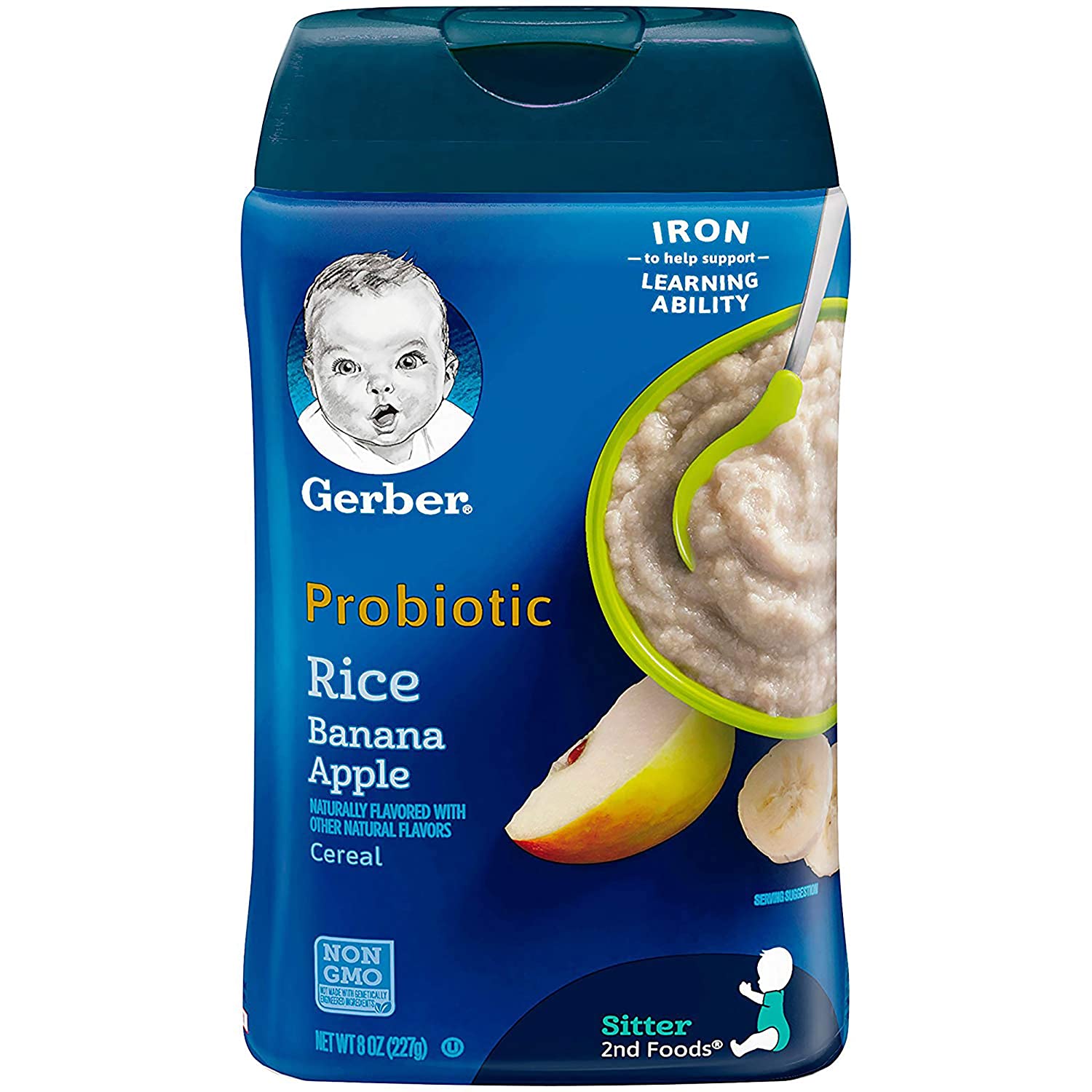 Gerber Baby Cereal Probiotic Rice Banana Apple Baby Cereal