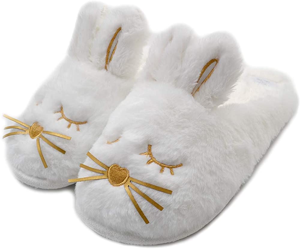 Cute Bunny Fuzzy Slippers