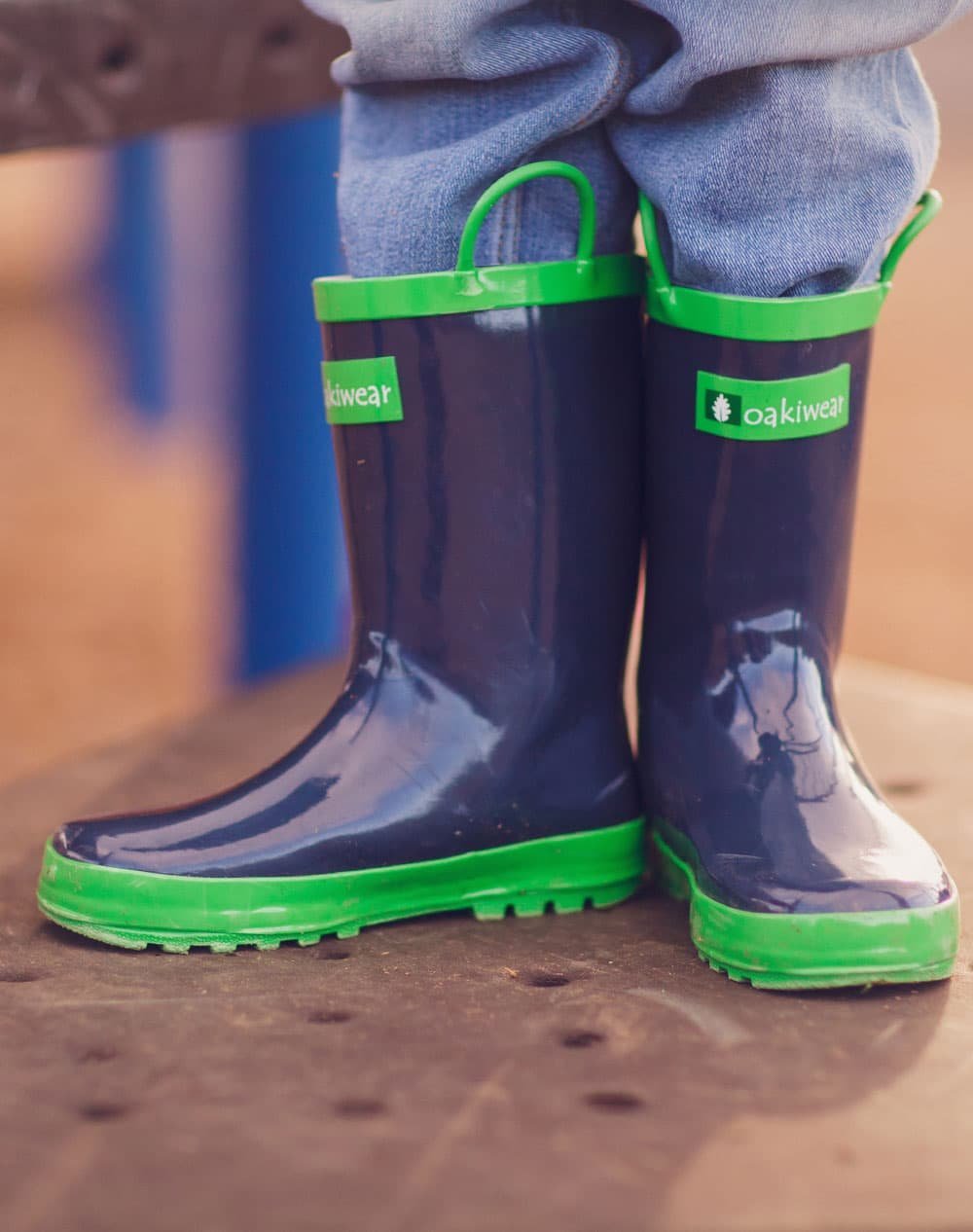 OAKI Kids Waterproof Rubber Rain Boots