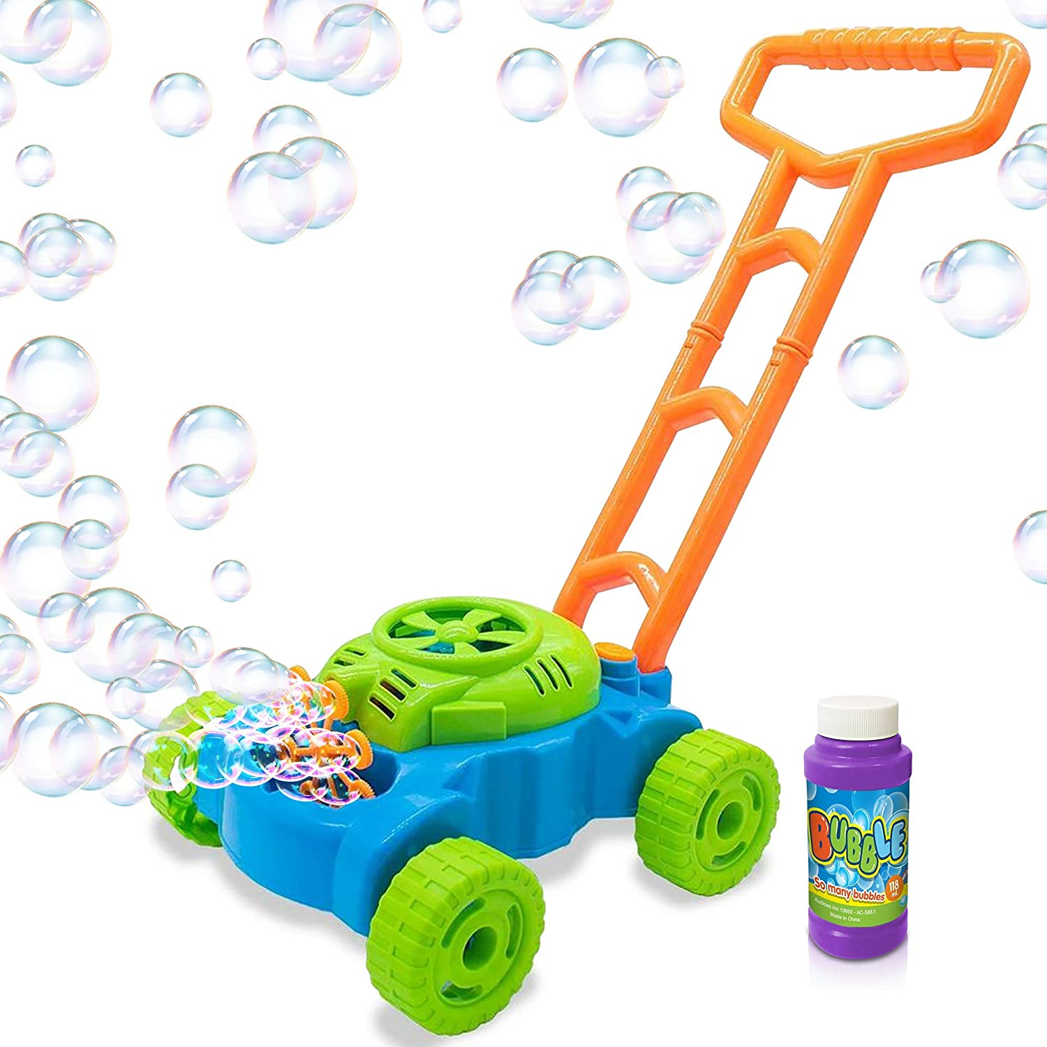 ArtCreativity Bubble Lawn Mower & Electronic Bubble Blower Machine