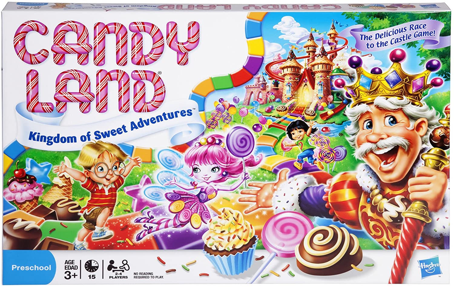 Candy Land Kingdom of Sweet Adventures Board Game for Kids Ages 3 and Up