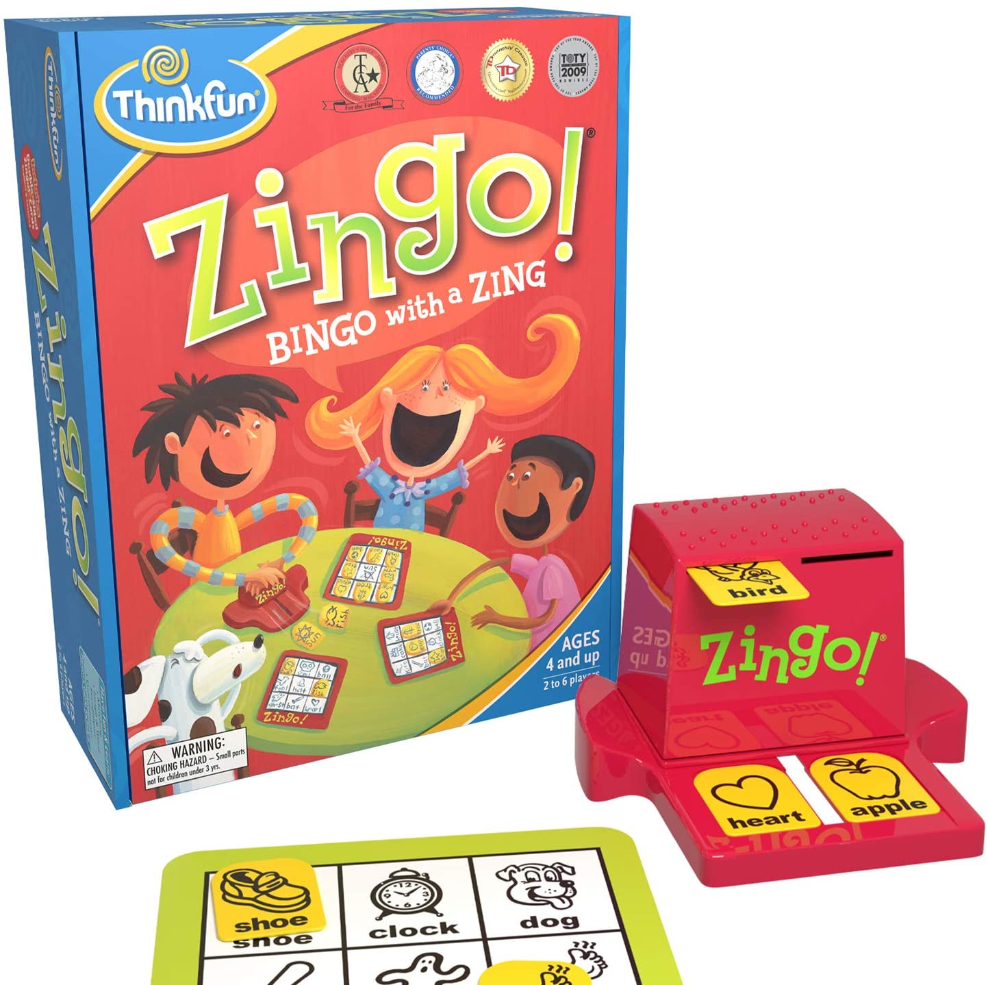 ThinkFun Zingo Bingo Award Winning Preschool Game for Pre Readers and Early Readers Age 4 and Up